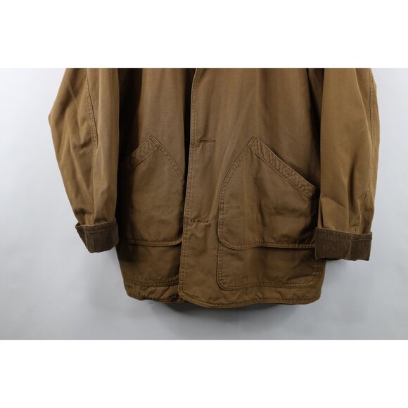 Vintage 90s American Eagle Outfitters Mens Large Flannel Lined Chore Barn Jacket - Picture 3 of 16